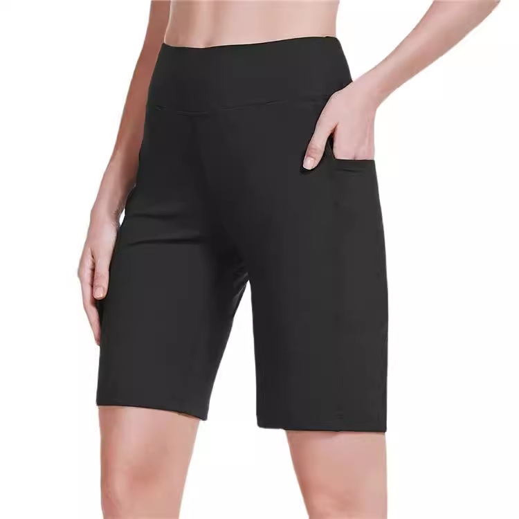 Womens Shorts | Curve Knee Length Elastic Waist Shorts