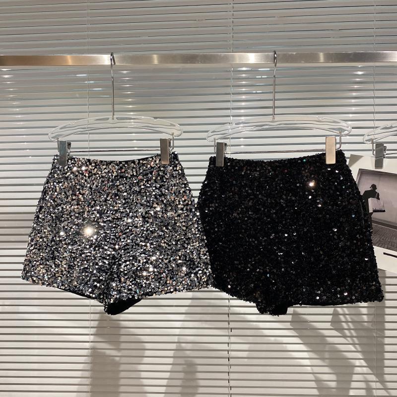 Womens Shorts | Shania Sequin Pull On Shorts