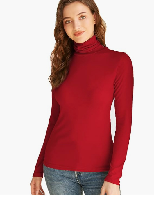 Womens Tops | Ribbed Roll Neck Top